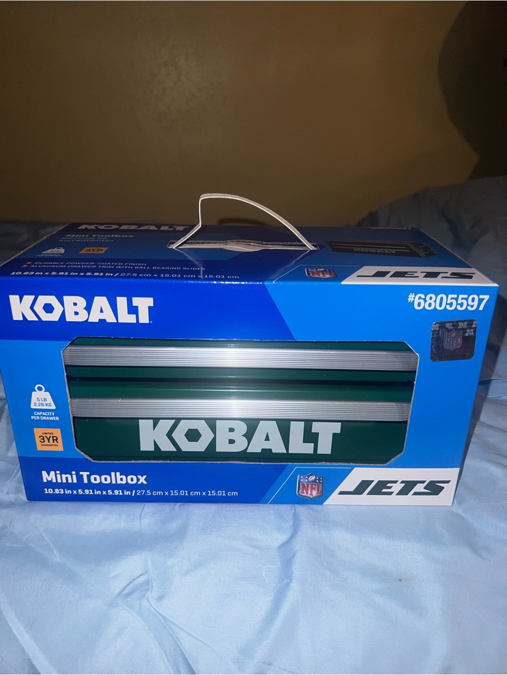 Kobalt Mini 2 Drawer Tool Box New York Jets